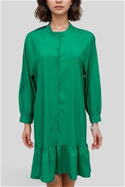 Vero Moda Green Buttoned Shirt Dress