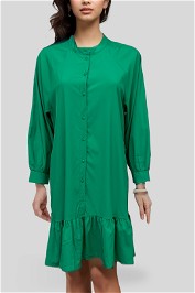 Vero Moda Green Buttoned Shirt Dress