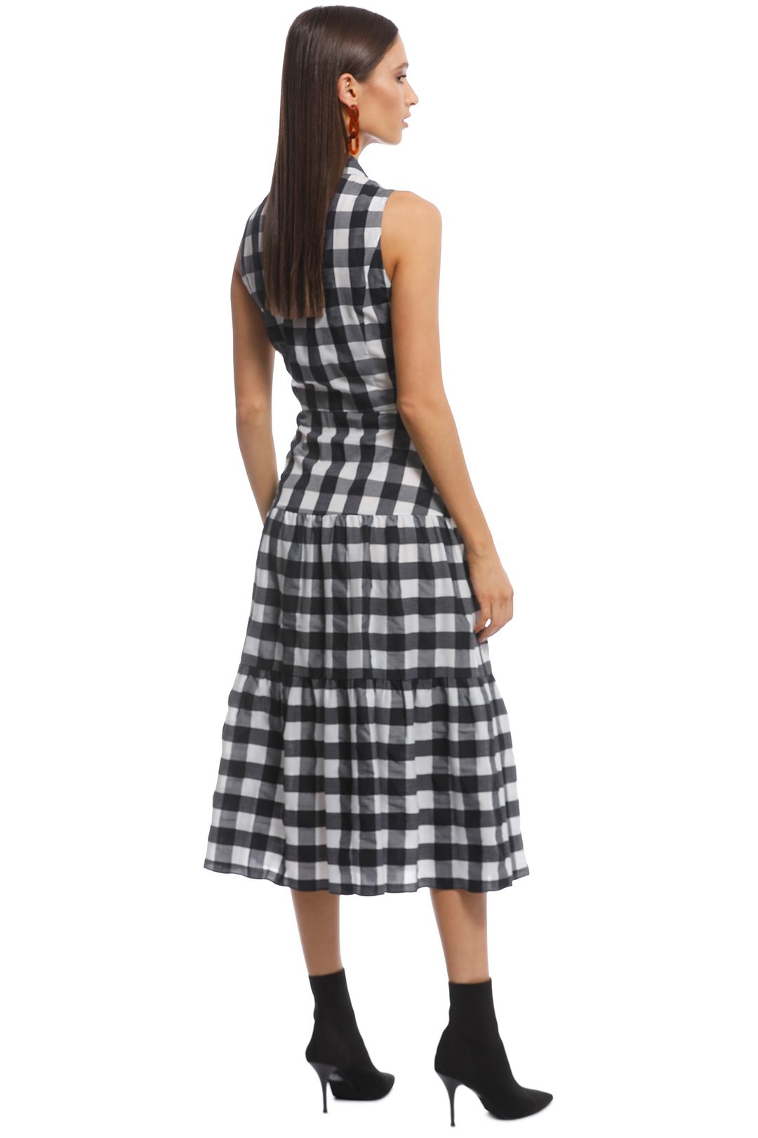 Gingham Check Midi Dress by Veronika Maine for Hire