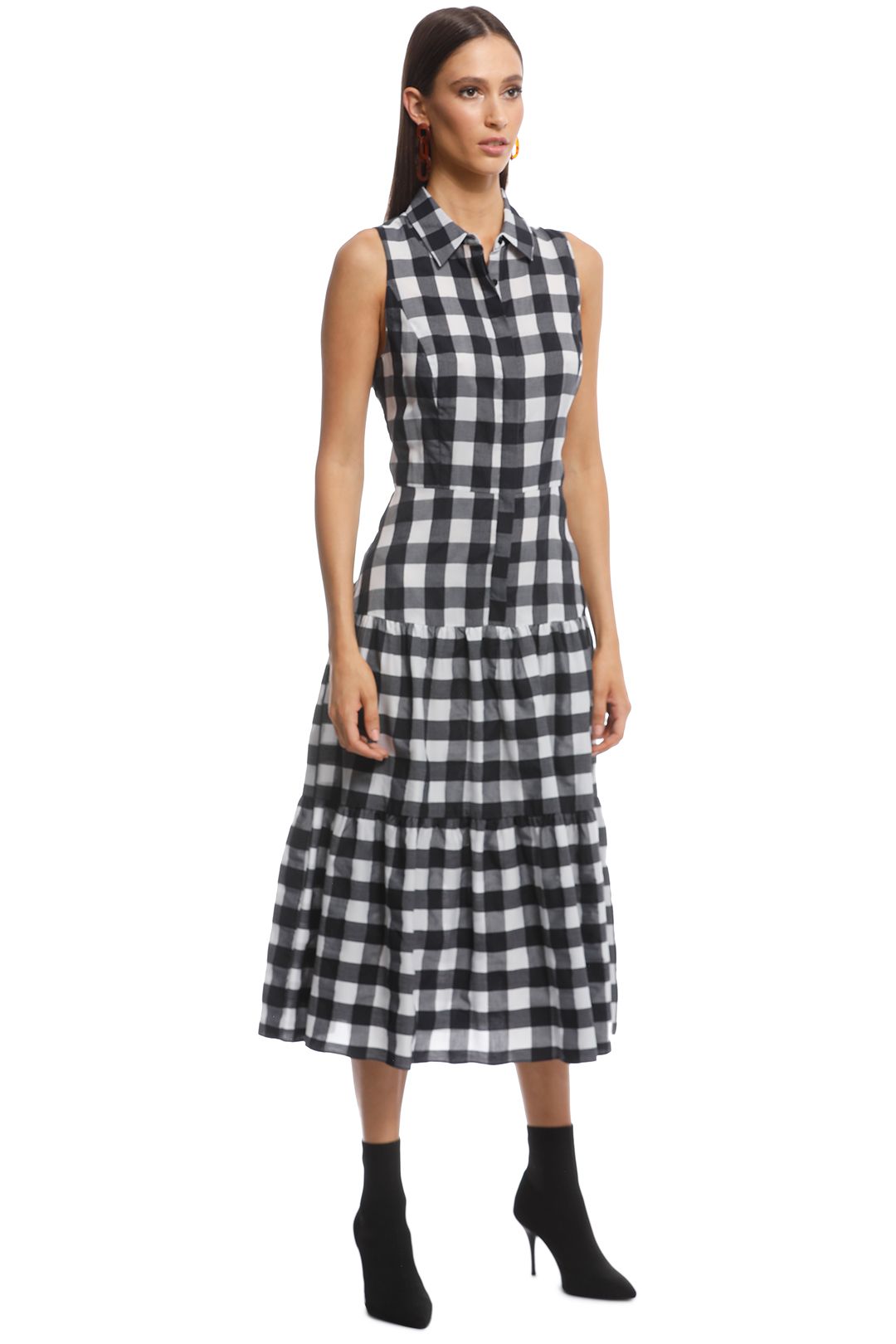 Gingham Check Midi Dress by Veronika Maine for Hire