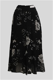 Veronika Maine - Black and White Floral Skirt