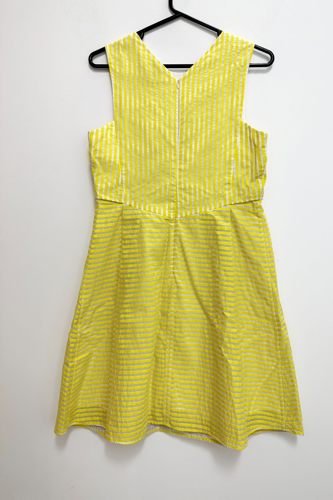 Veronika Maine Yellow Striped Summer Dress