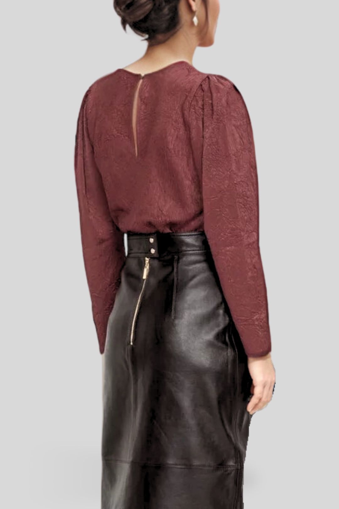 Crushed 3/4 Sleeve Peri Polo main image 1