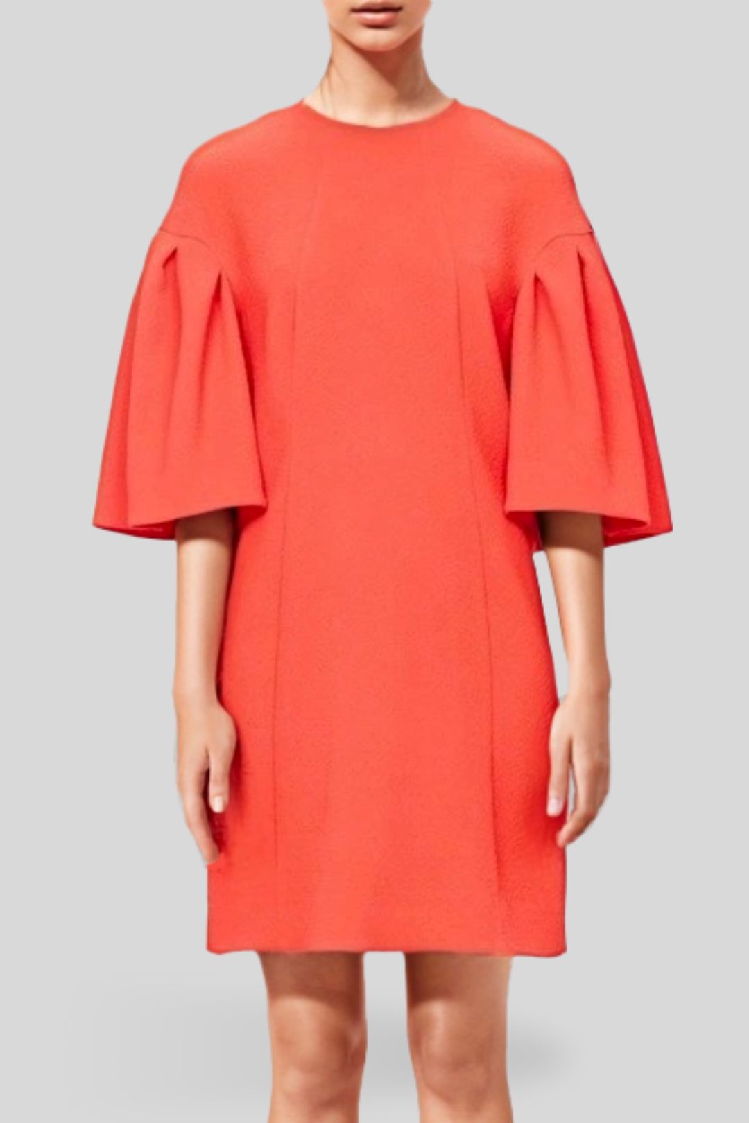 Orange shift dress outlet