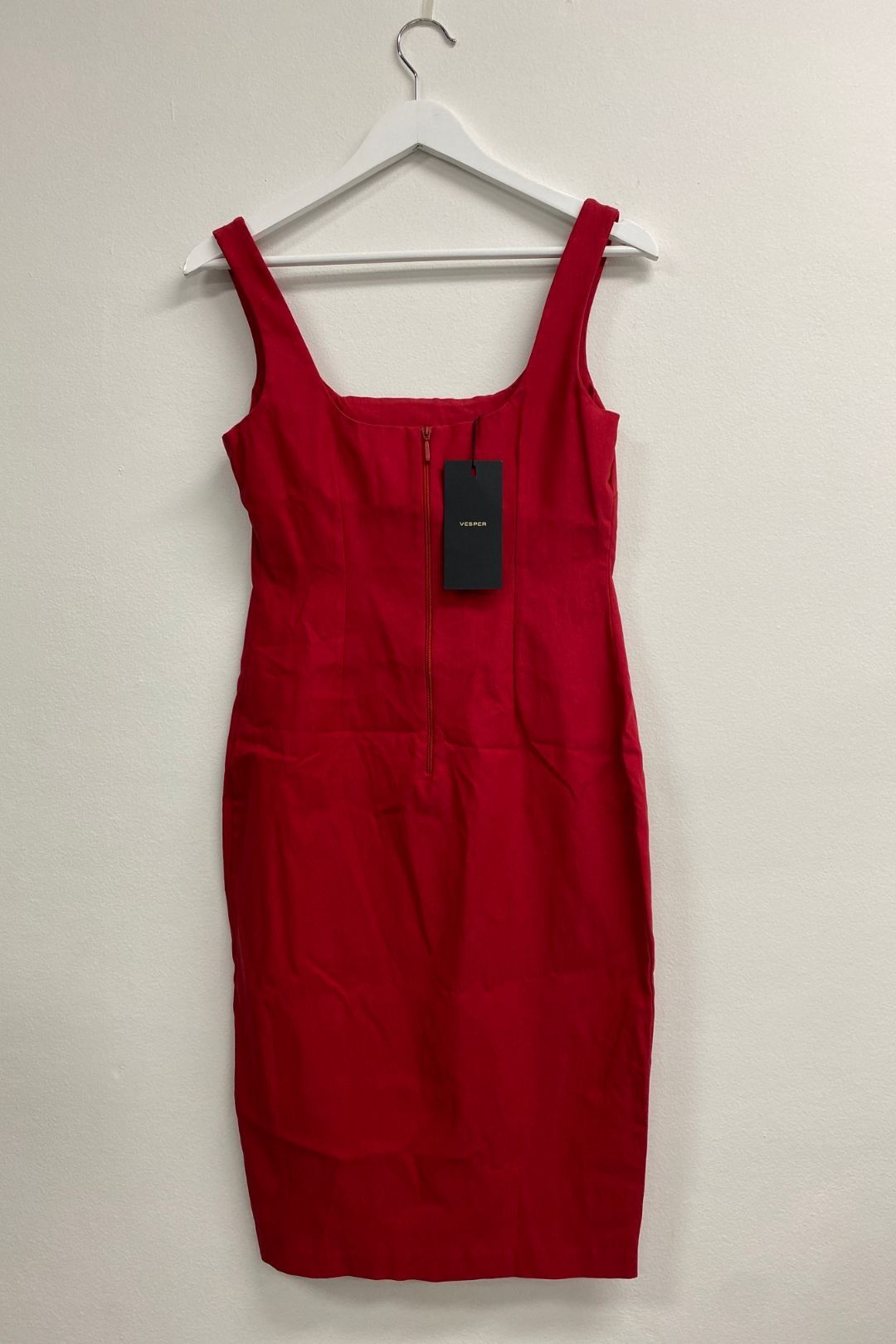 Vesper - Red Pencil Bodycon Dress