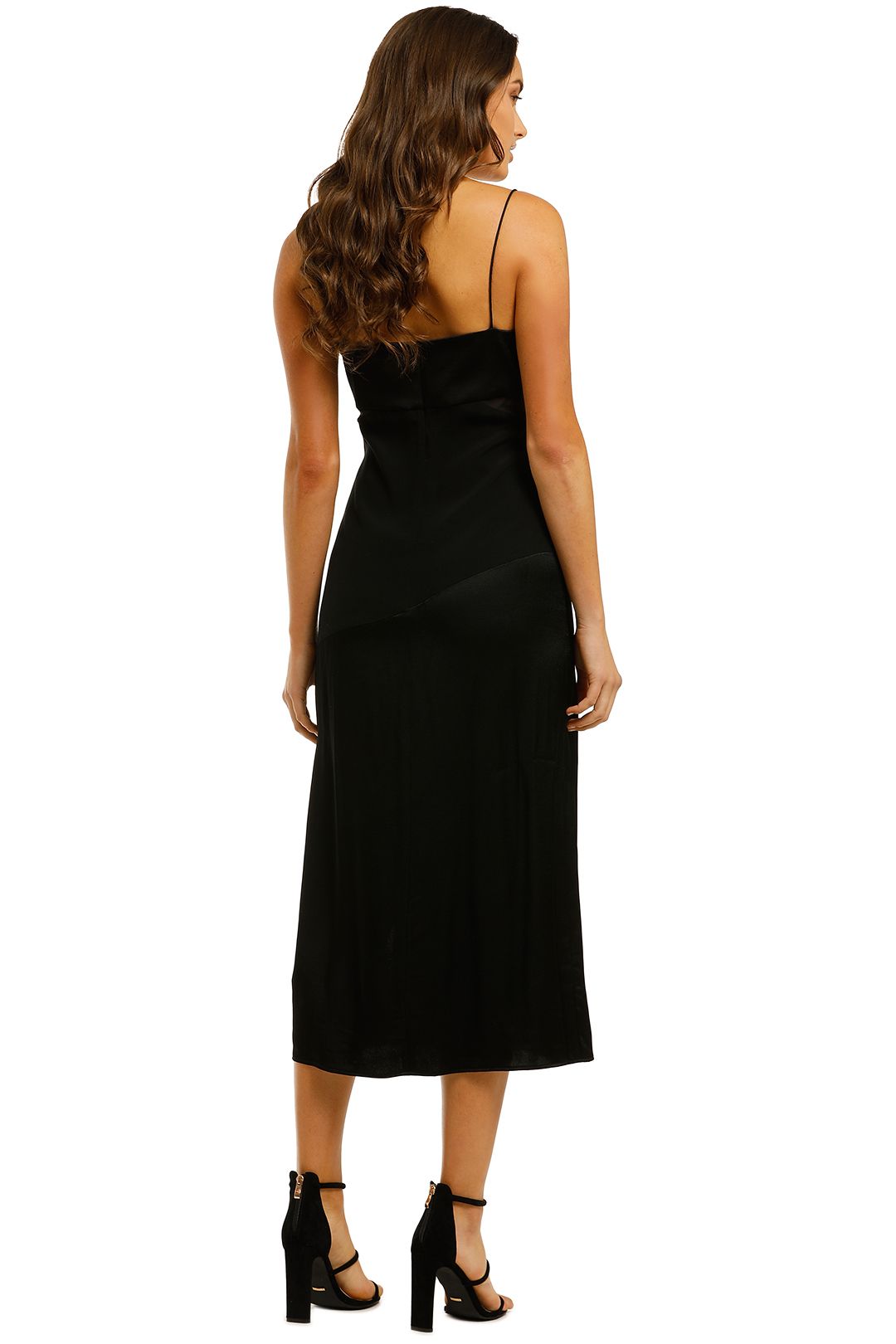 Palm Beach Midi Dress - Black