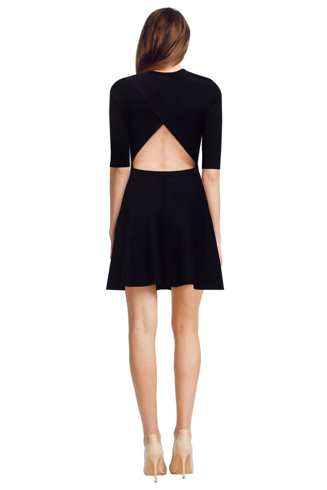 Victoria Beckham - Open Back Dress - Black - Back