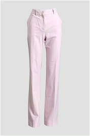 Victoria Beckham Pink Tailored Straight Leg Suit Pants