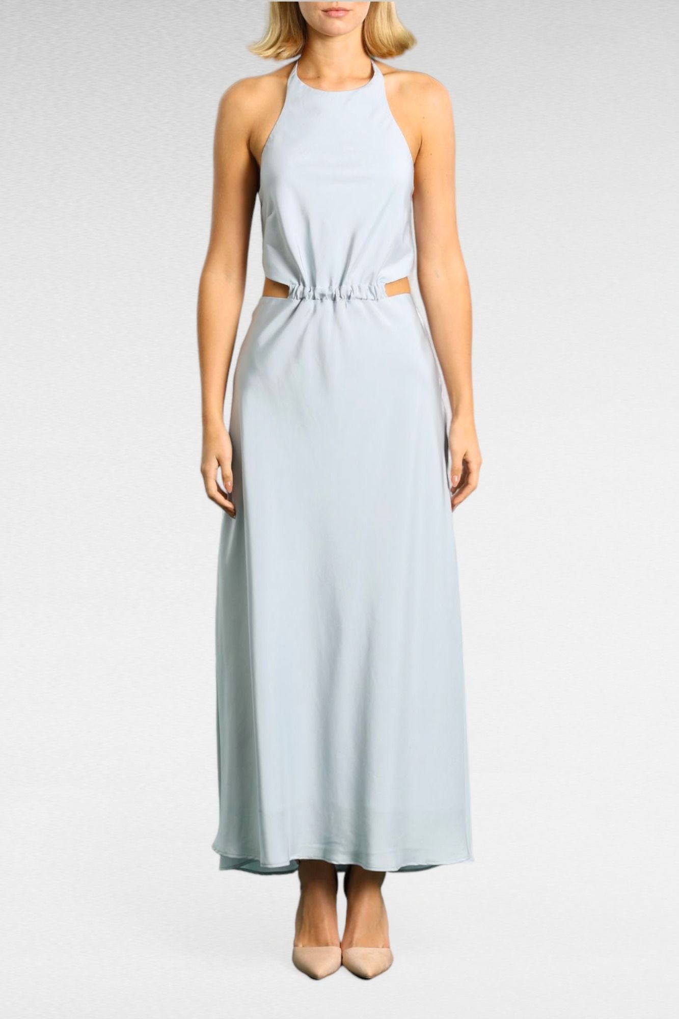 Hire Fluorescent Dress in Ice Blue | Viktoria & Woods | GlamCorner