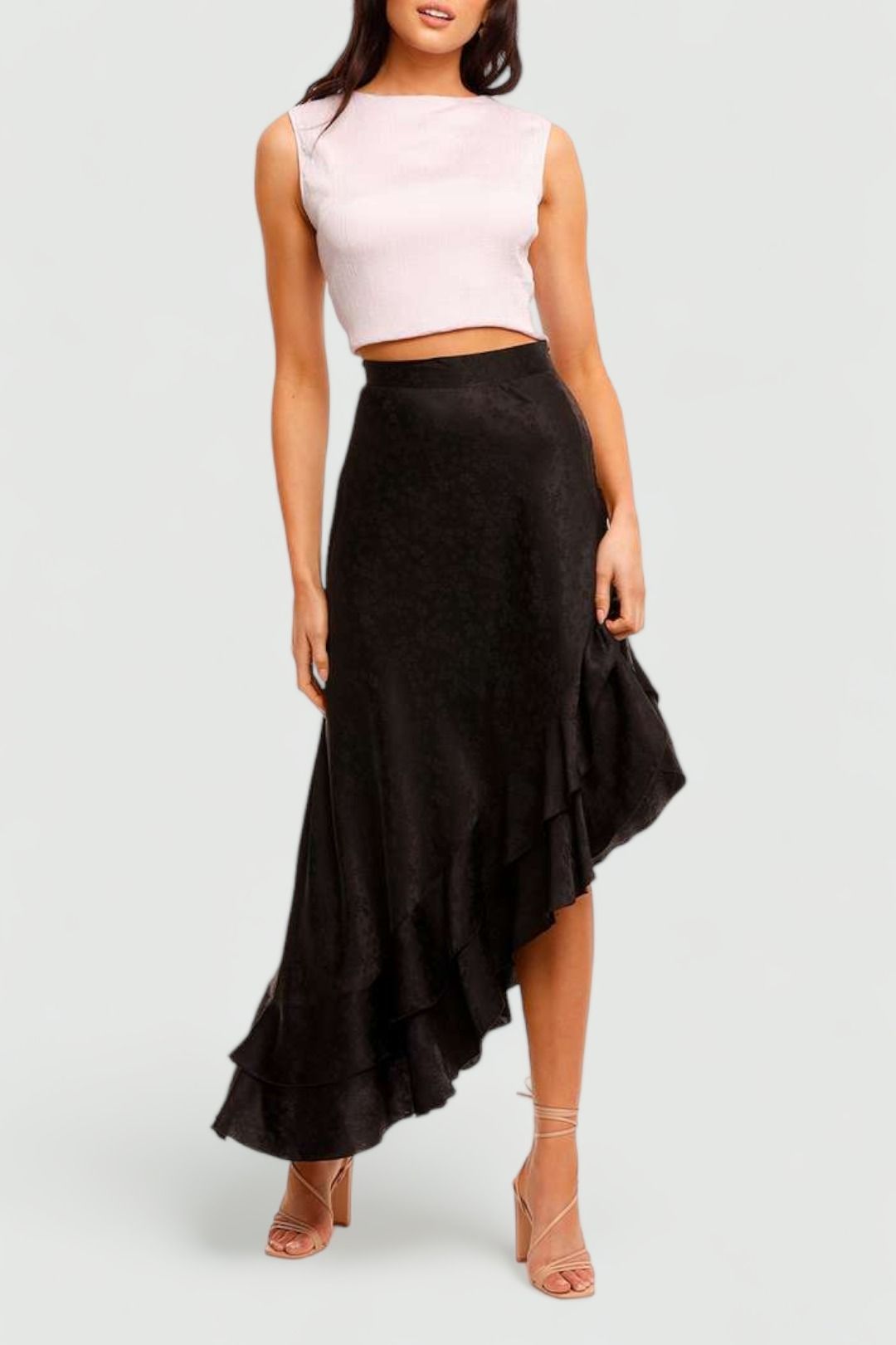 High low jacquard skirt new arrivals