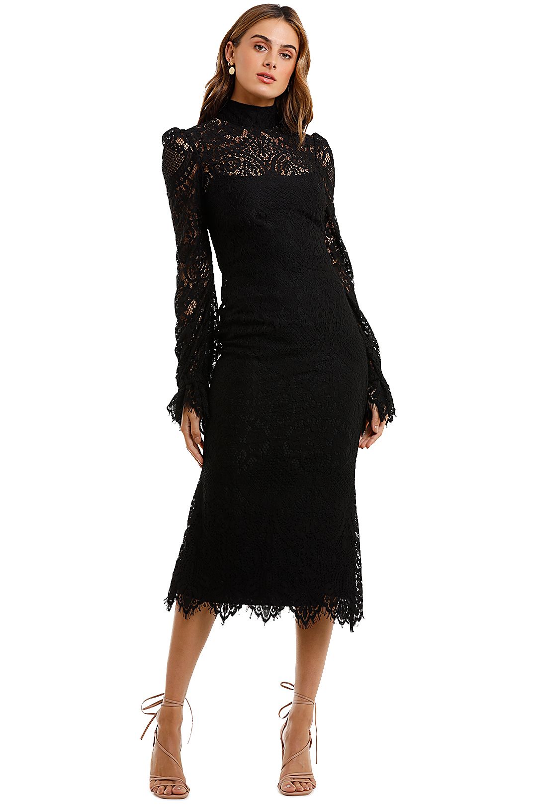 Wandering Black Lace Dress