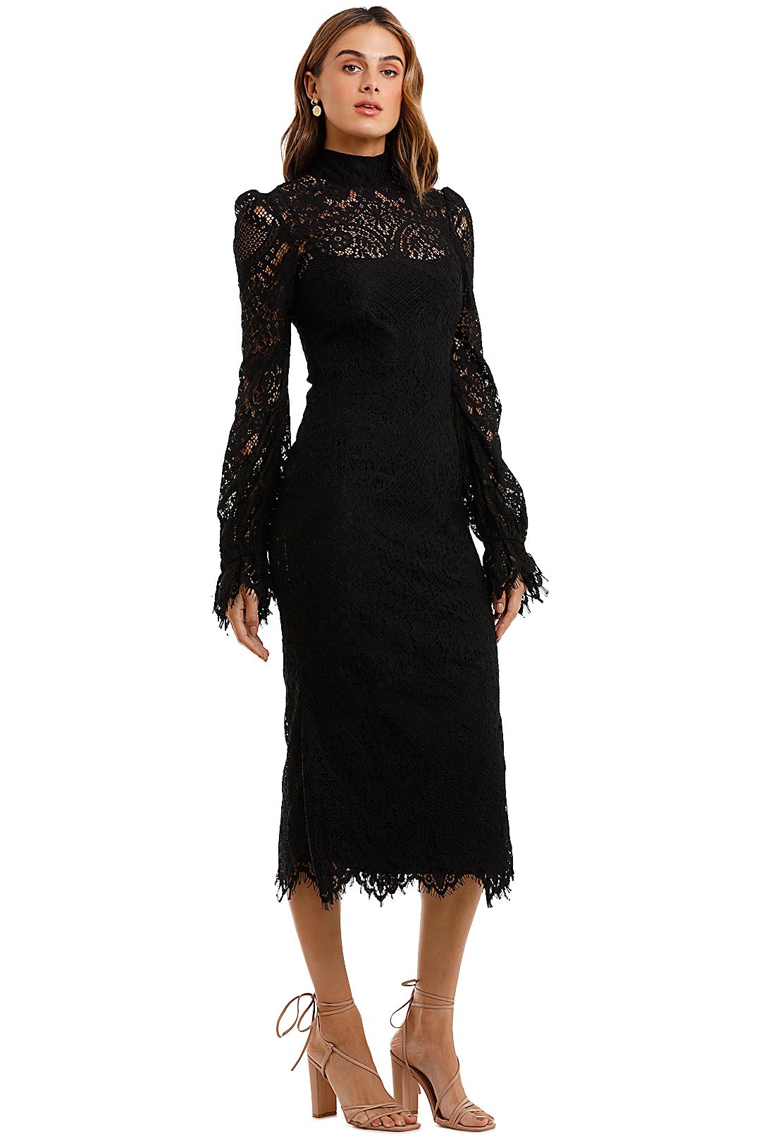 Hire Black Lace Dress | Wandering | GlamCorner