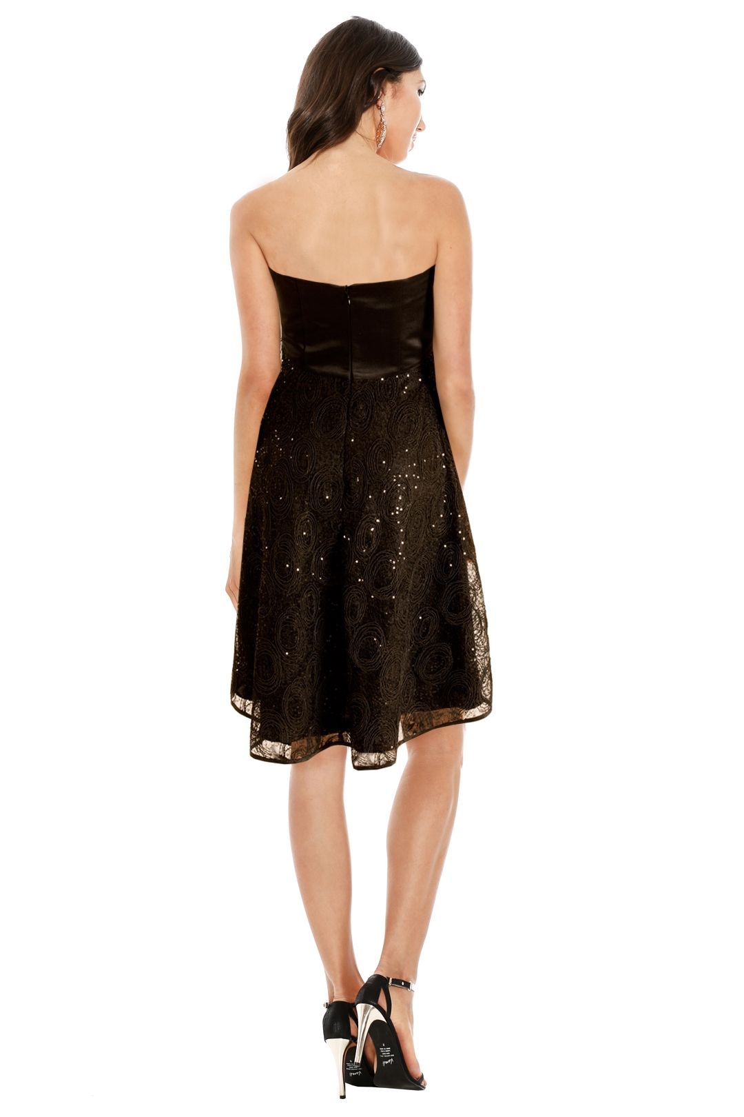 Wayne Cooper - Strapless Cocktail Dress - Black - Back