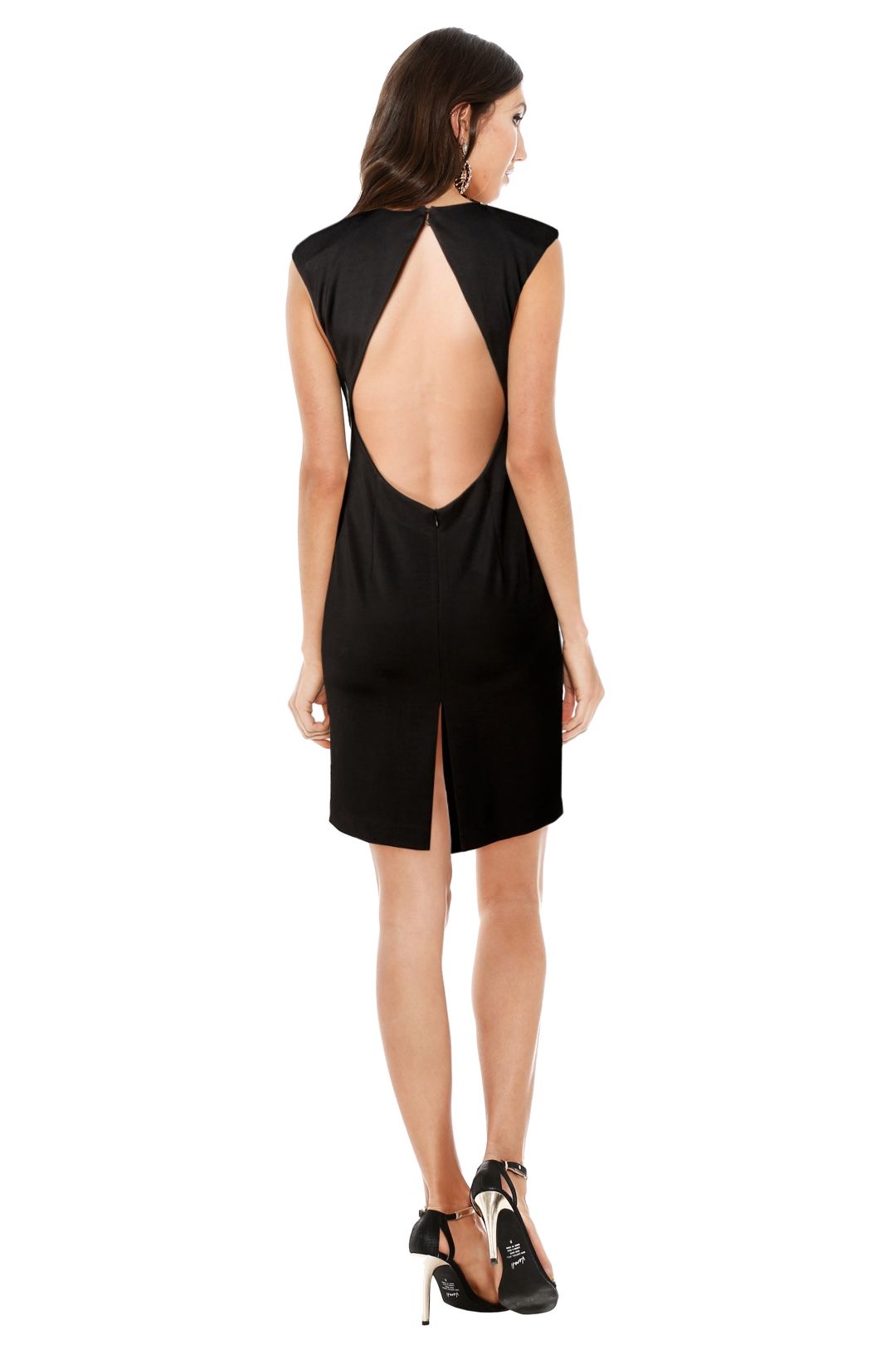 Wayne Cooper - Teardrop Pencil Dress - Black - Back