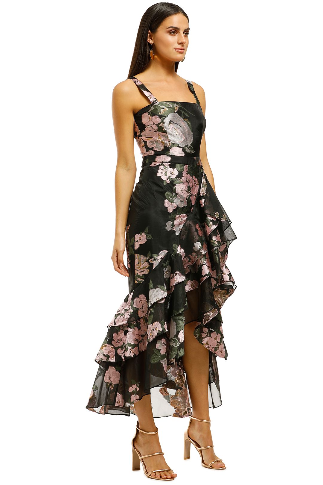 chinese dress ladies Claudette Linen Maxi Dress – Montaigne Paris main image 0