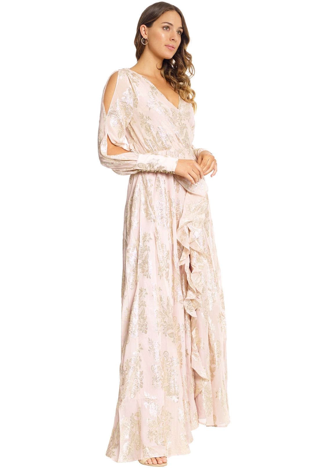 We Are Kindred - Lotus Maxi Dress - Blush - Side