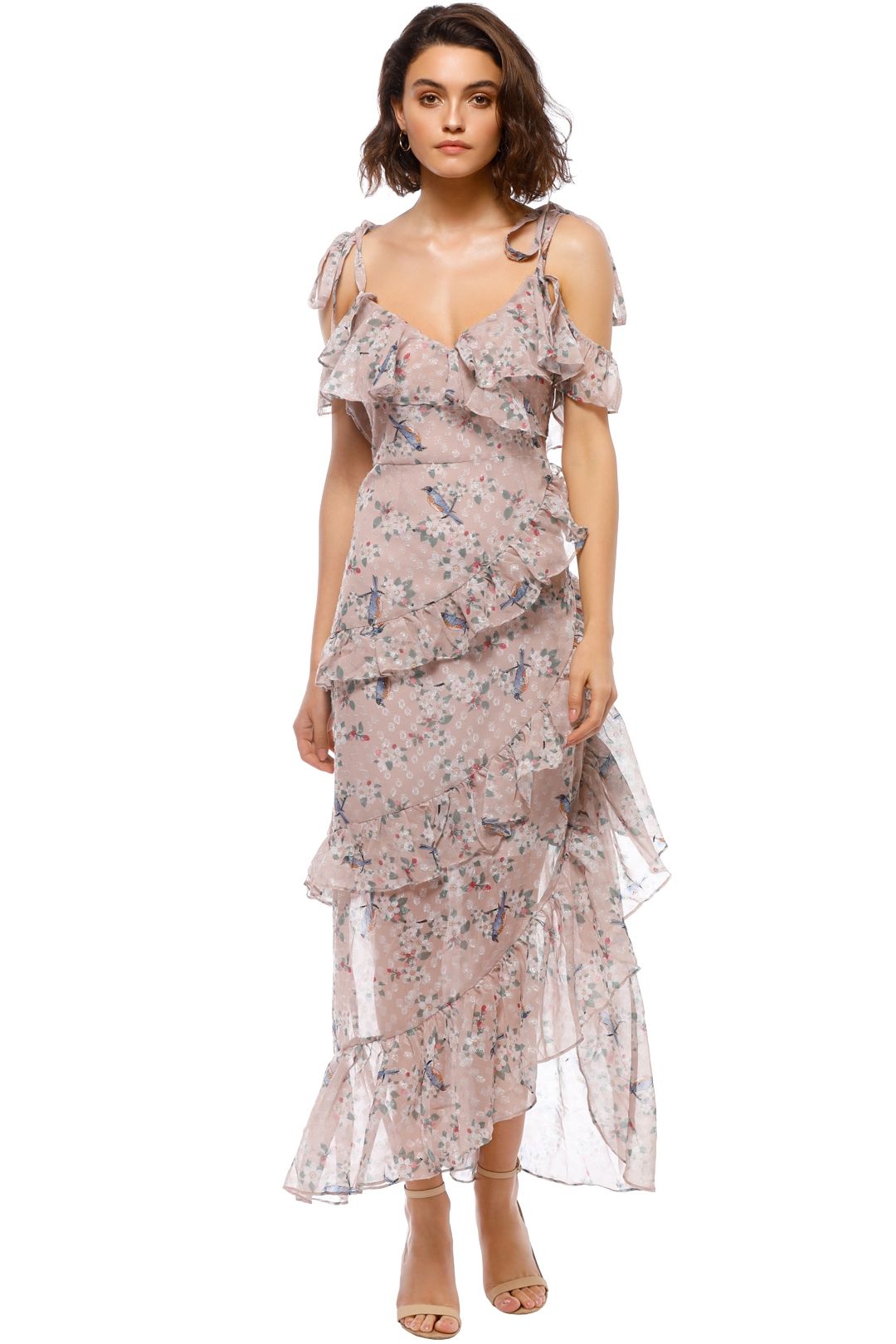 Pippa Ruffle Maxi Dress by We Are Kindred for Rent