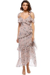 We Are Kindred - Pippa Ruffle Maxi Dress - Pastel Pink - Front