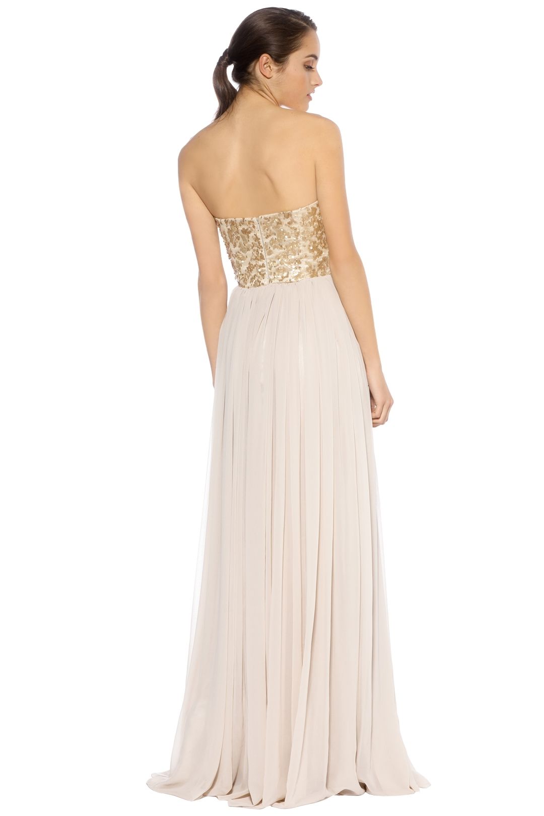 When Freddie Met Lilly - Susannah Sequin Gown - Gold - Back