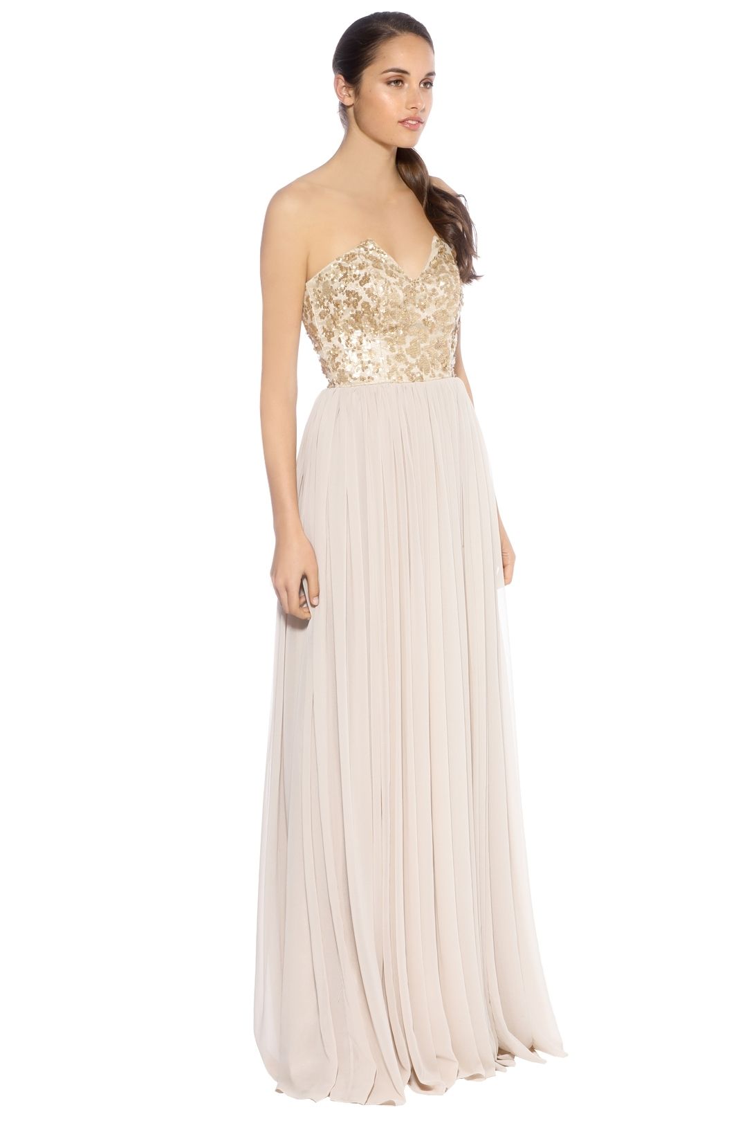 When Freddie Met Lilly - Susannah Sequin Gown - Gold - Side