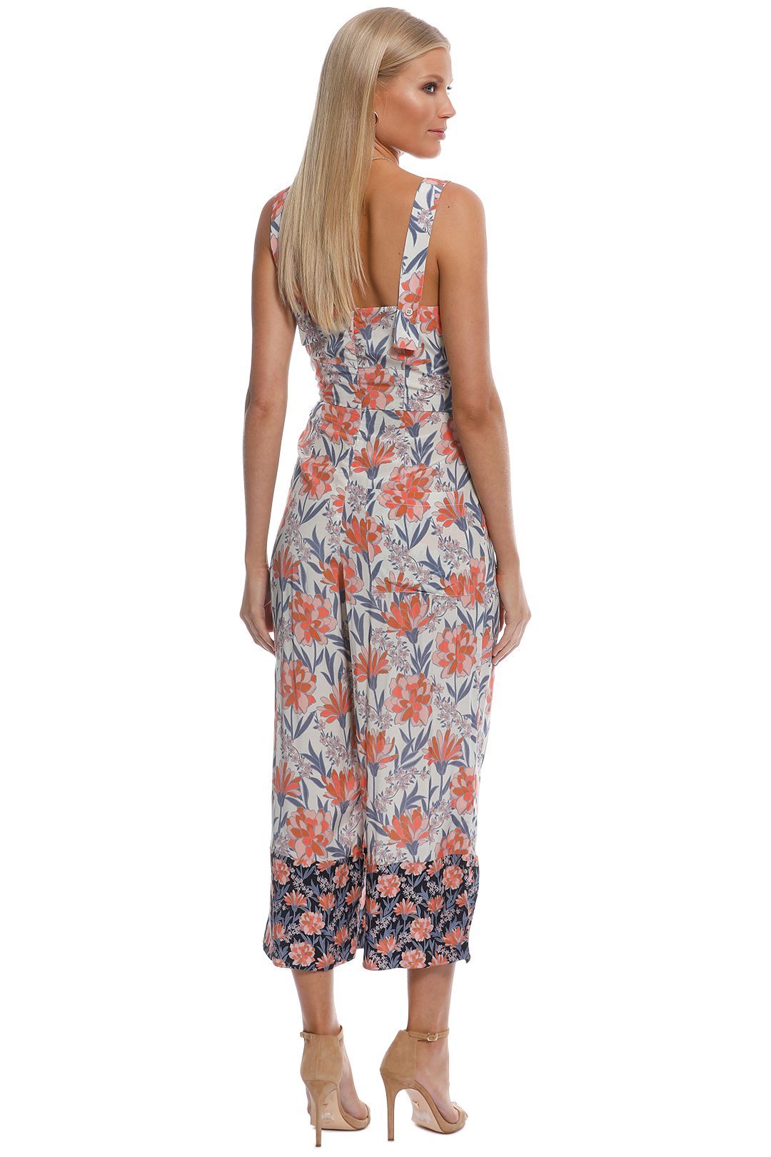Floral Border Print Mara Jumpsuit by Whistles for Rent