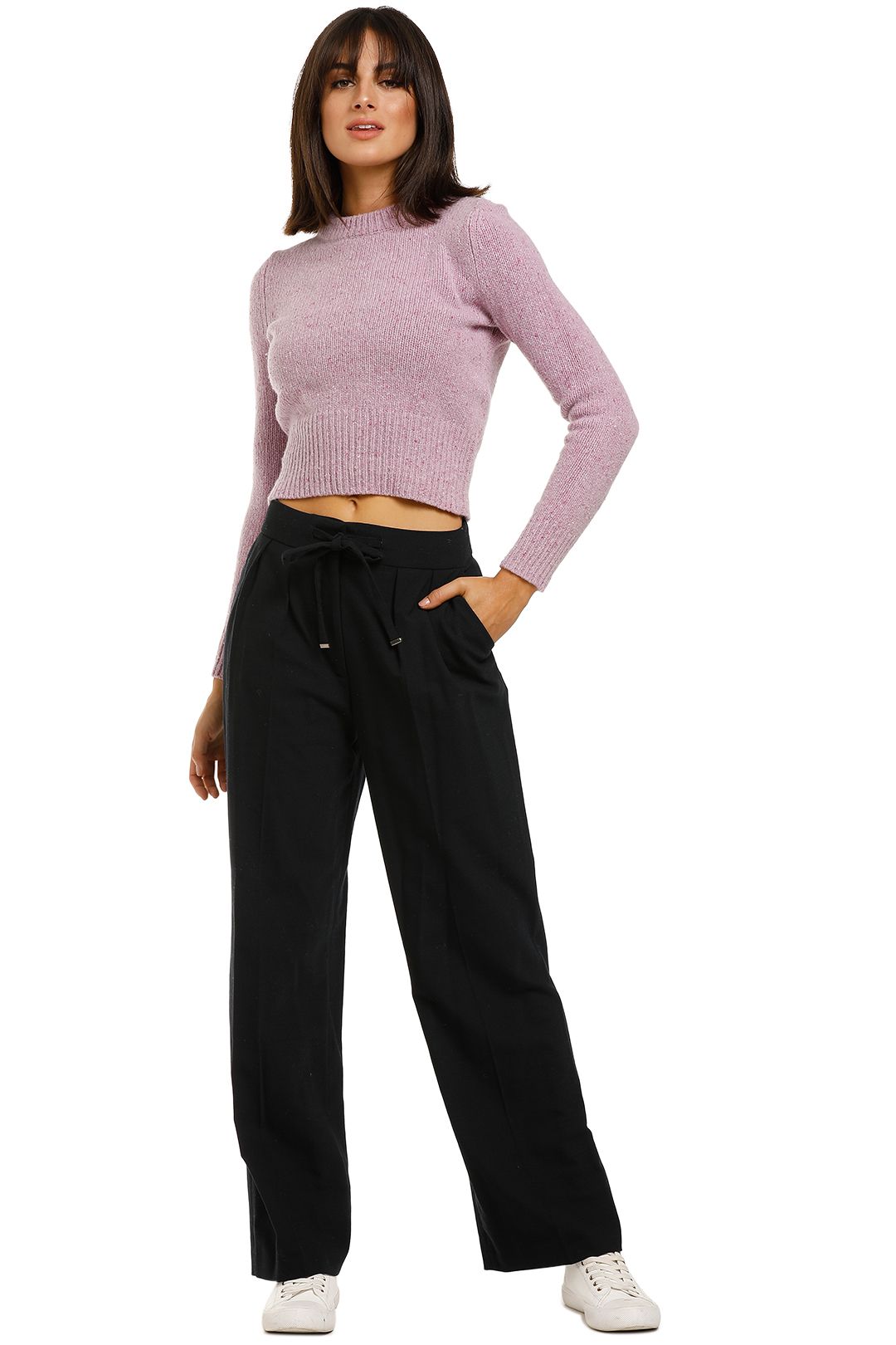 Whistles-Drawstring-Tapered-Trouser-Navy-Front