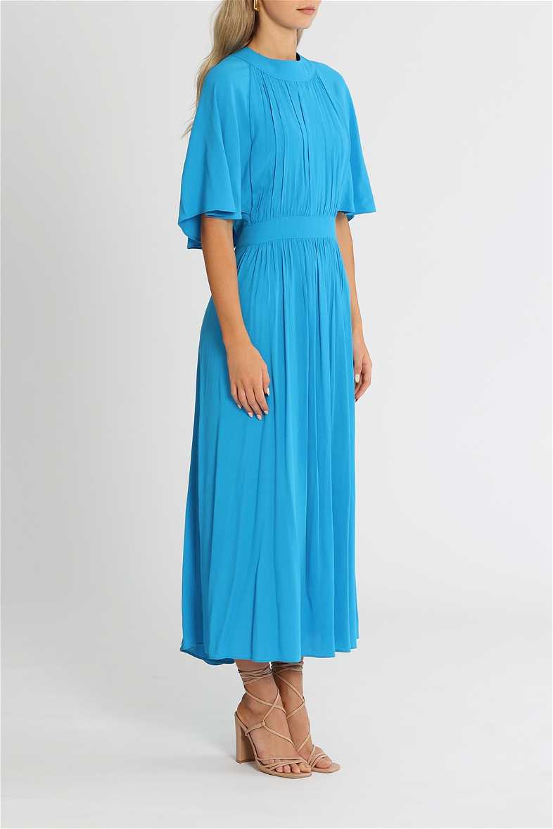 knee length dresses for ladies Amelia Floral Lace Dress White  Alaia Muse