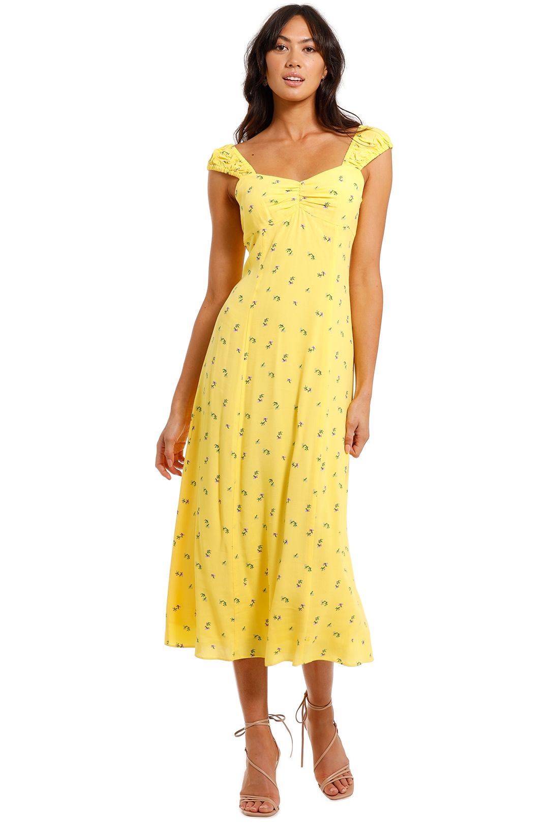 Whistles Forget Me Not Dress Yellow