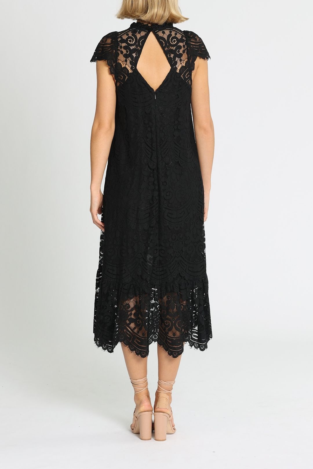 Hire Lace Trapeze Dress Whistles GlamCorner
