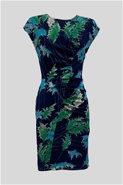 Whistles - Tropical Print Blue Bodycon Dress