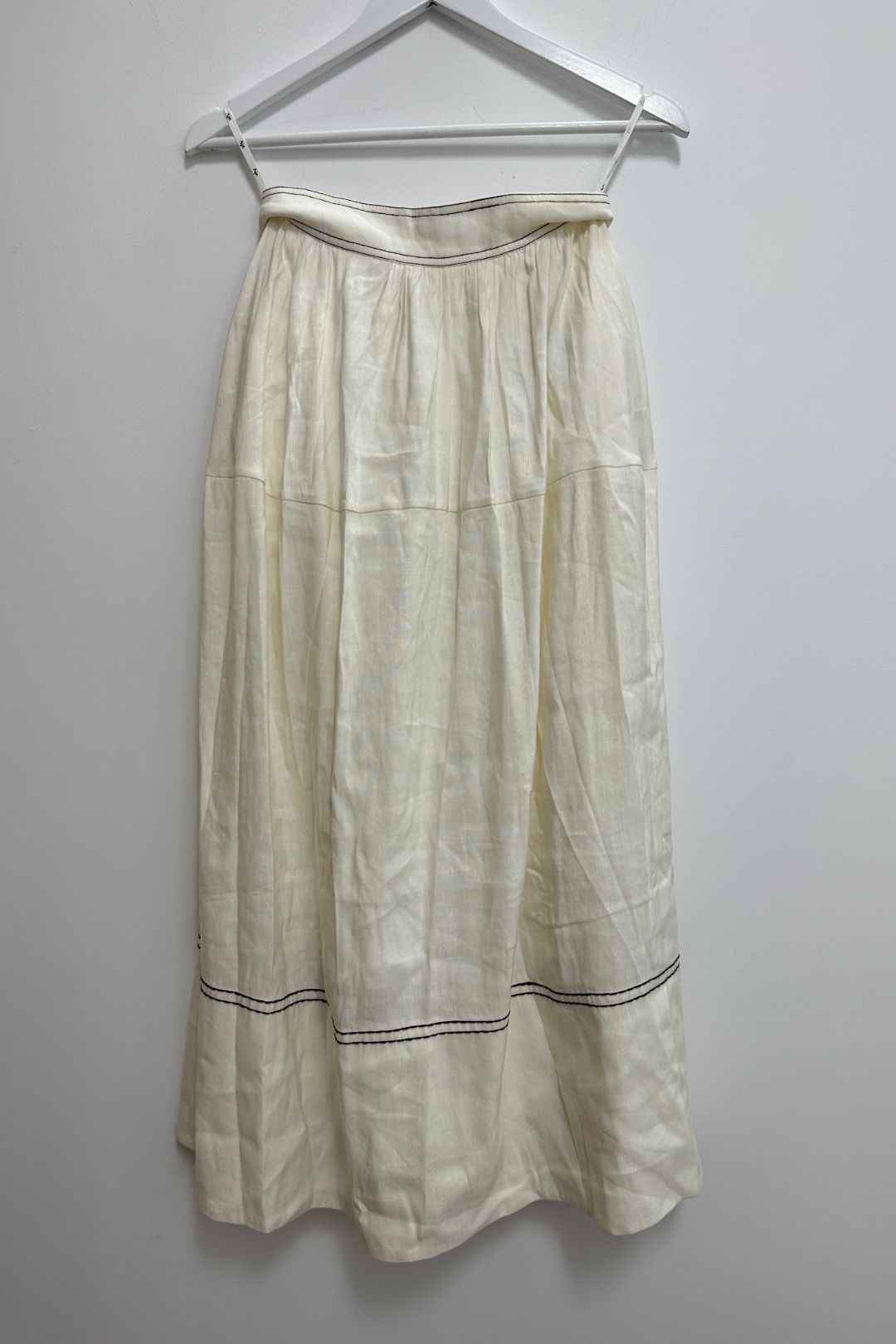 White Revitalise Midi Skirt