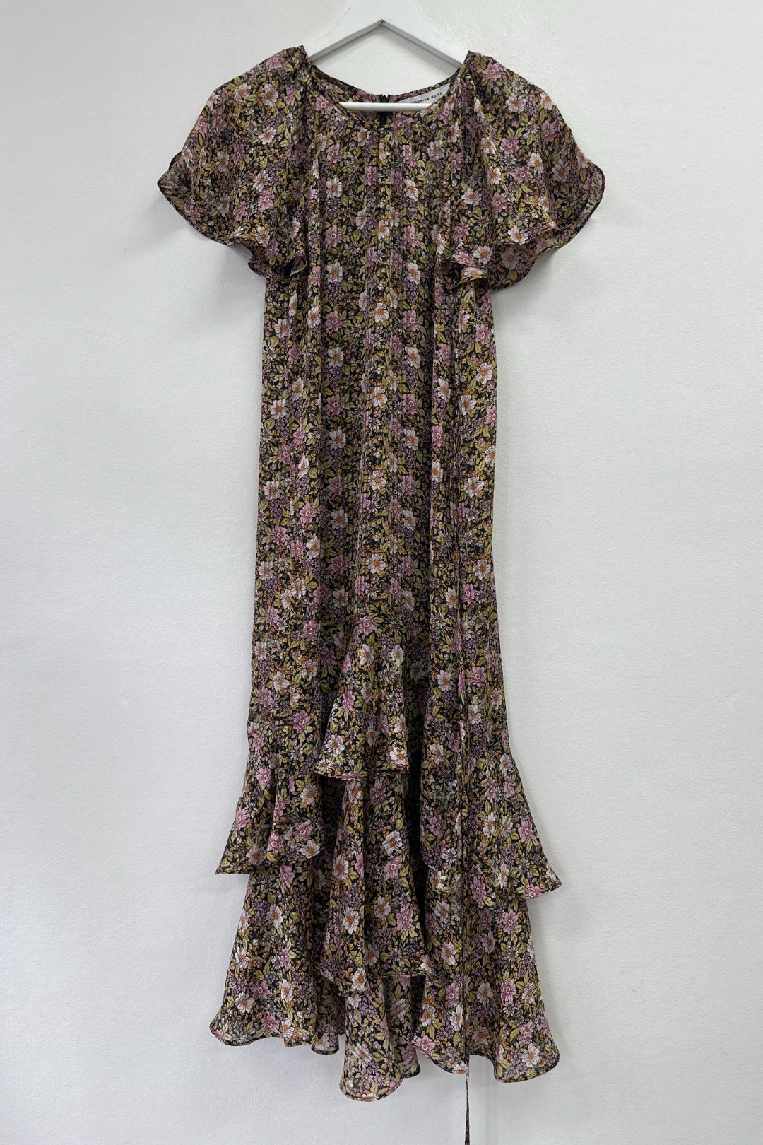 Buy Wildflower Georgette Ruffle Dress Veronika Maine GlamCorner