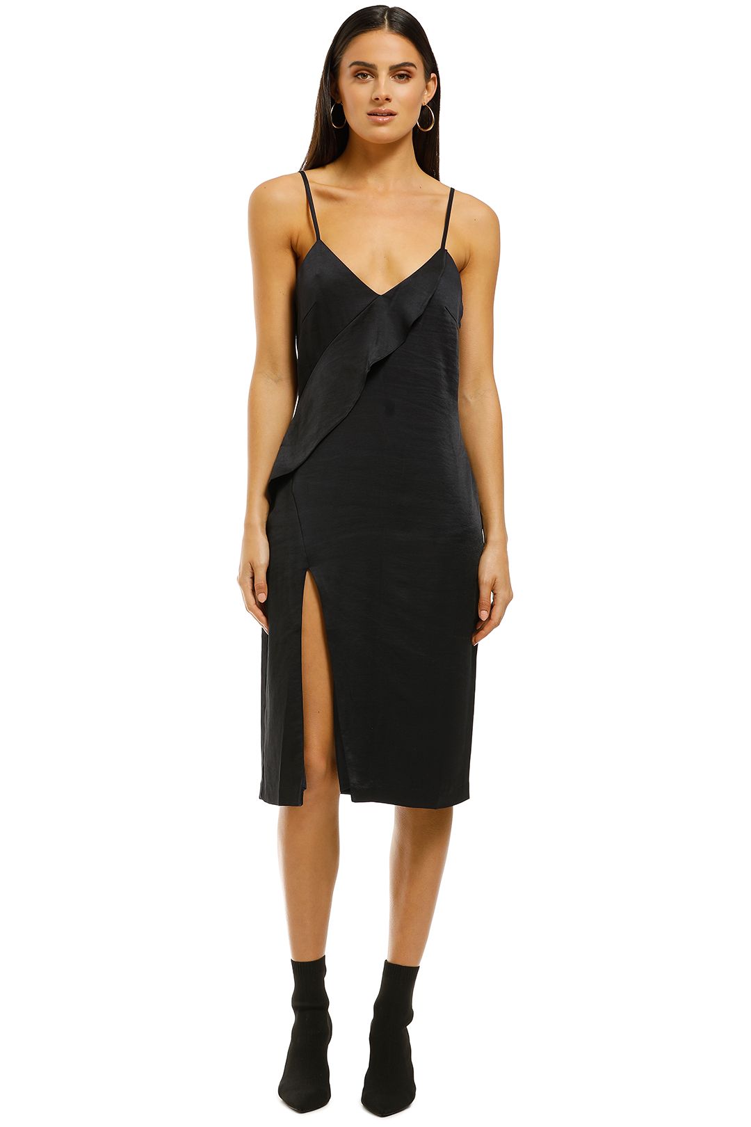 Wish-Infinity-Midi-Dress-Black-Front