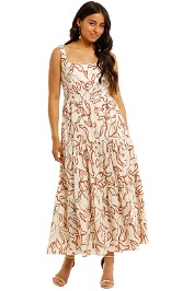 Witchery-Fitted-Tiered-Dress-Perennial-Print-Front