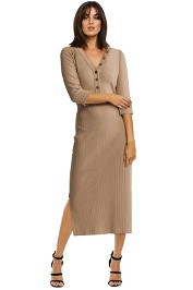 Witchery-Ribbed-Jersey-Dress-Barley-Front