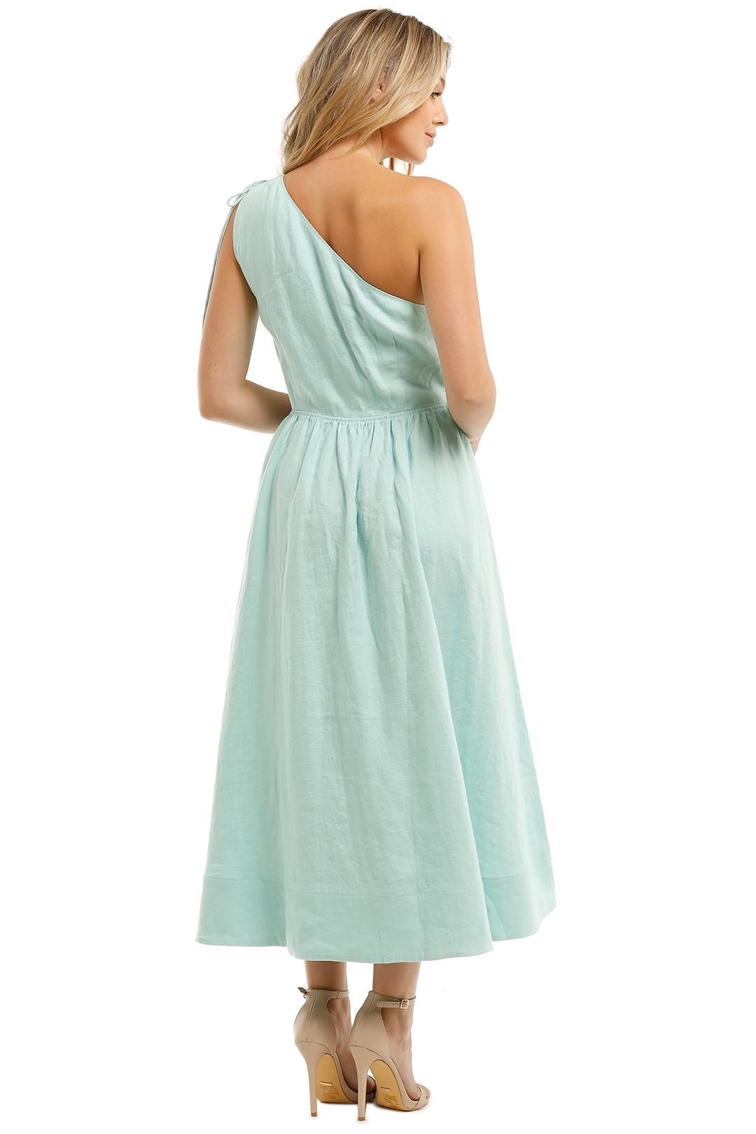 Asymmetric Cutout Dress in Cool Mint by Witchery for Hire | GlamCorner