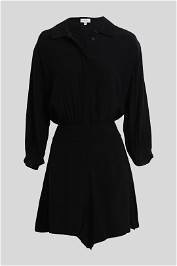 Witchery - Black Collared Relaxed Fit Playsuit