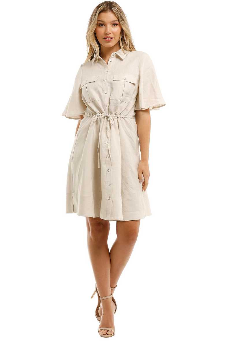 chinese dress ladies White Linen Wedding Dress, Gauze Linen Dress 'Cecilia' main image 1