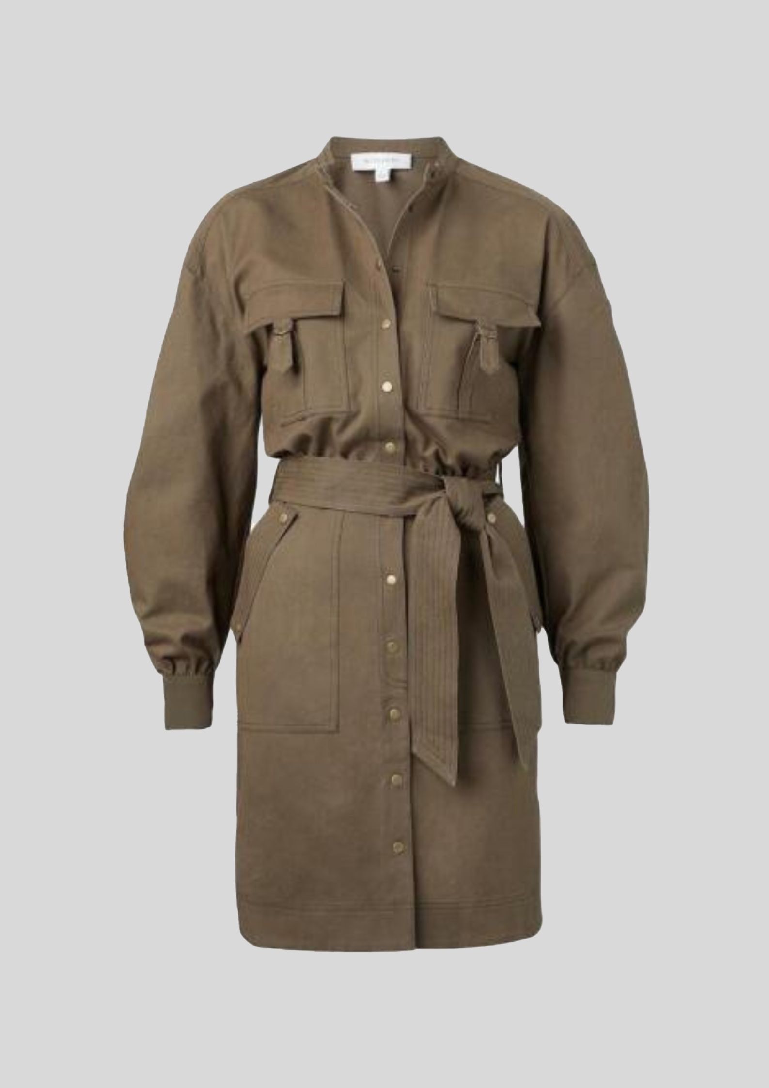 Platoon Olive Utility Cotton Dress