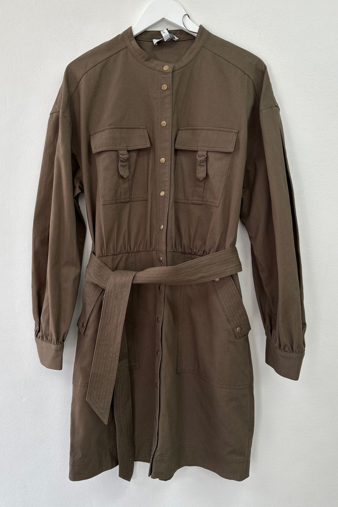 Platoon Olive Utility Cotton Dress