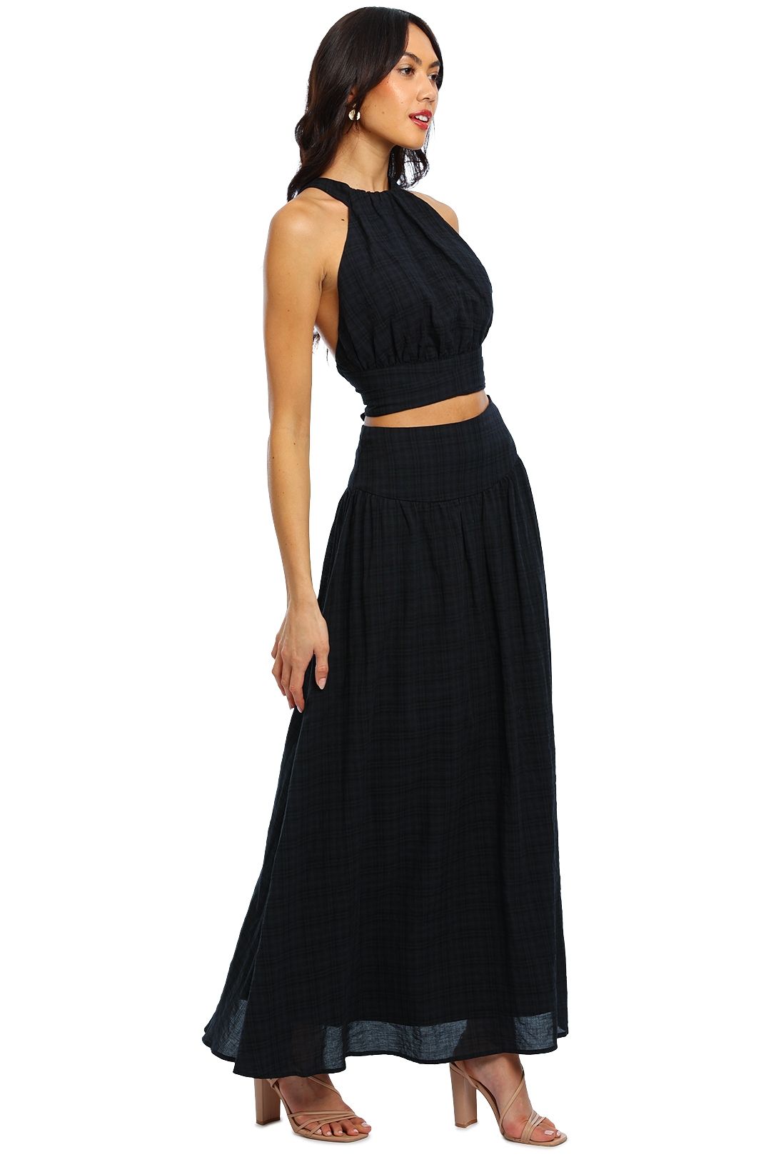 WNTRMSE Calida Top and Skirt Set crop maxi