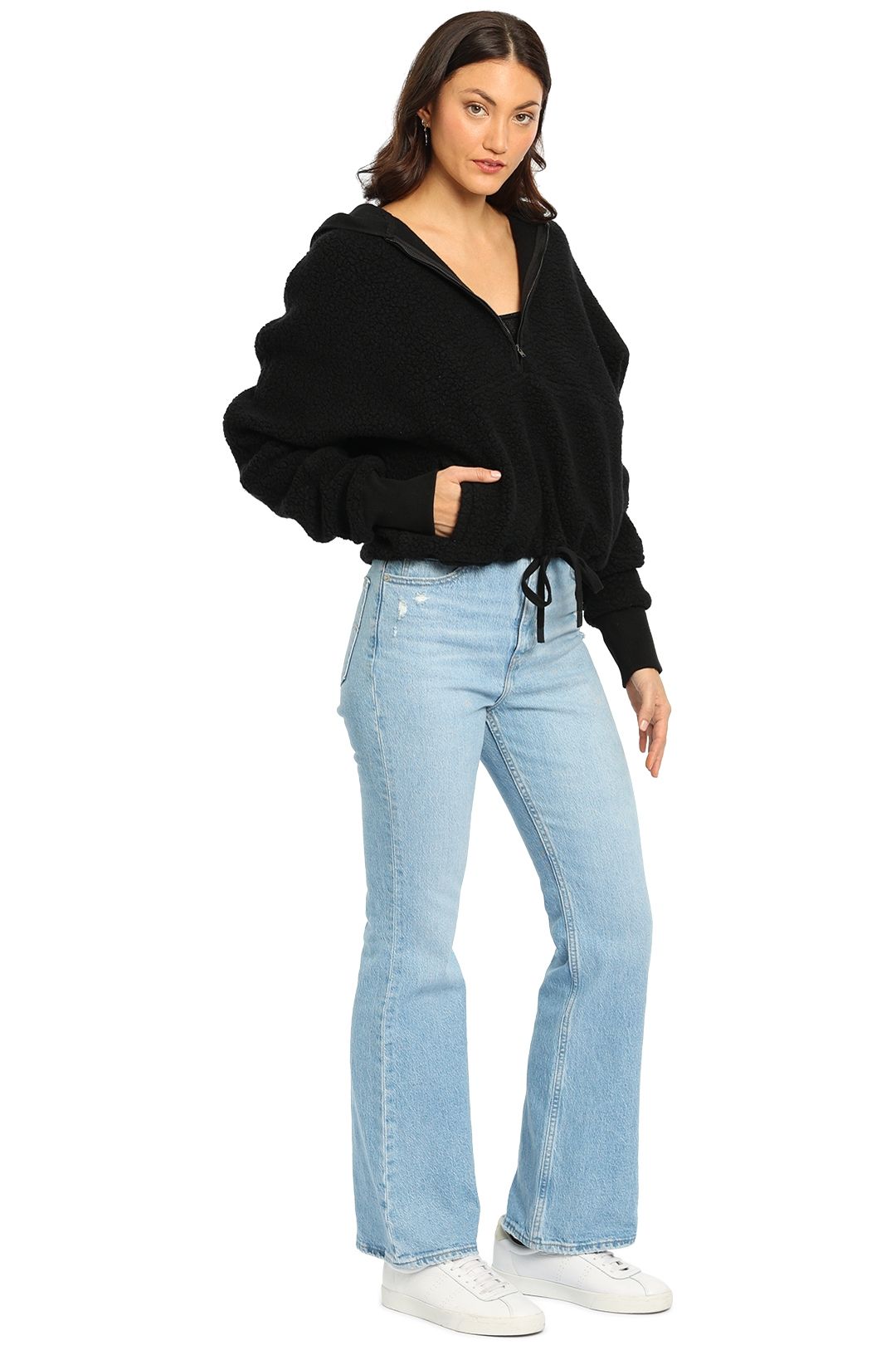 Wool fleece sweater top