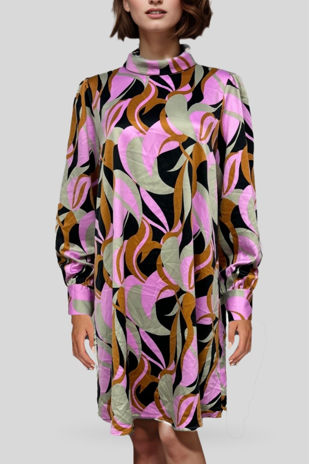 Hire Geometric Print Shirt Dress | Y.A.S | GlamCorner