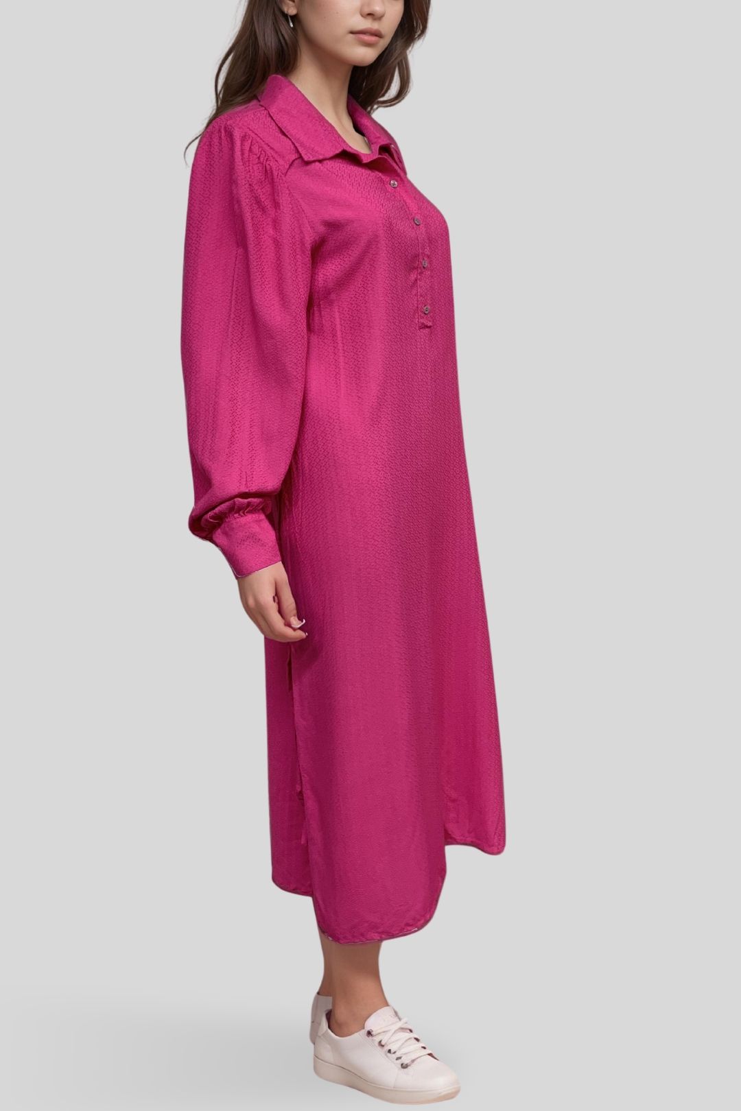 Y.A.S - Shirt Midi Dress in Violet