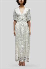 Y.A.S Lace Maxi Dress in White