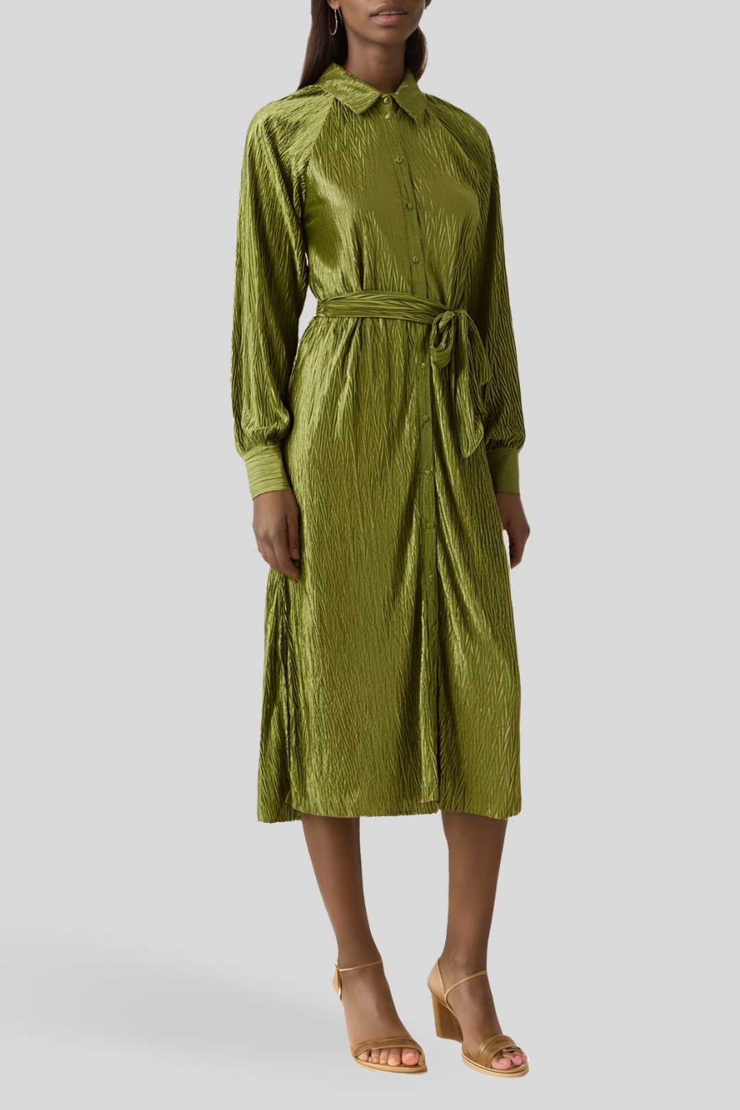 YAS Yasomira LS Midi Cedar Green