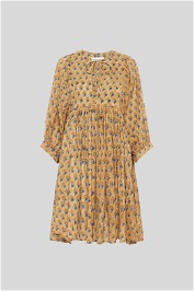 Daughters of India Yellow Kyra Floral Maxi Dress
