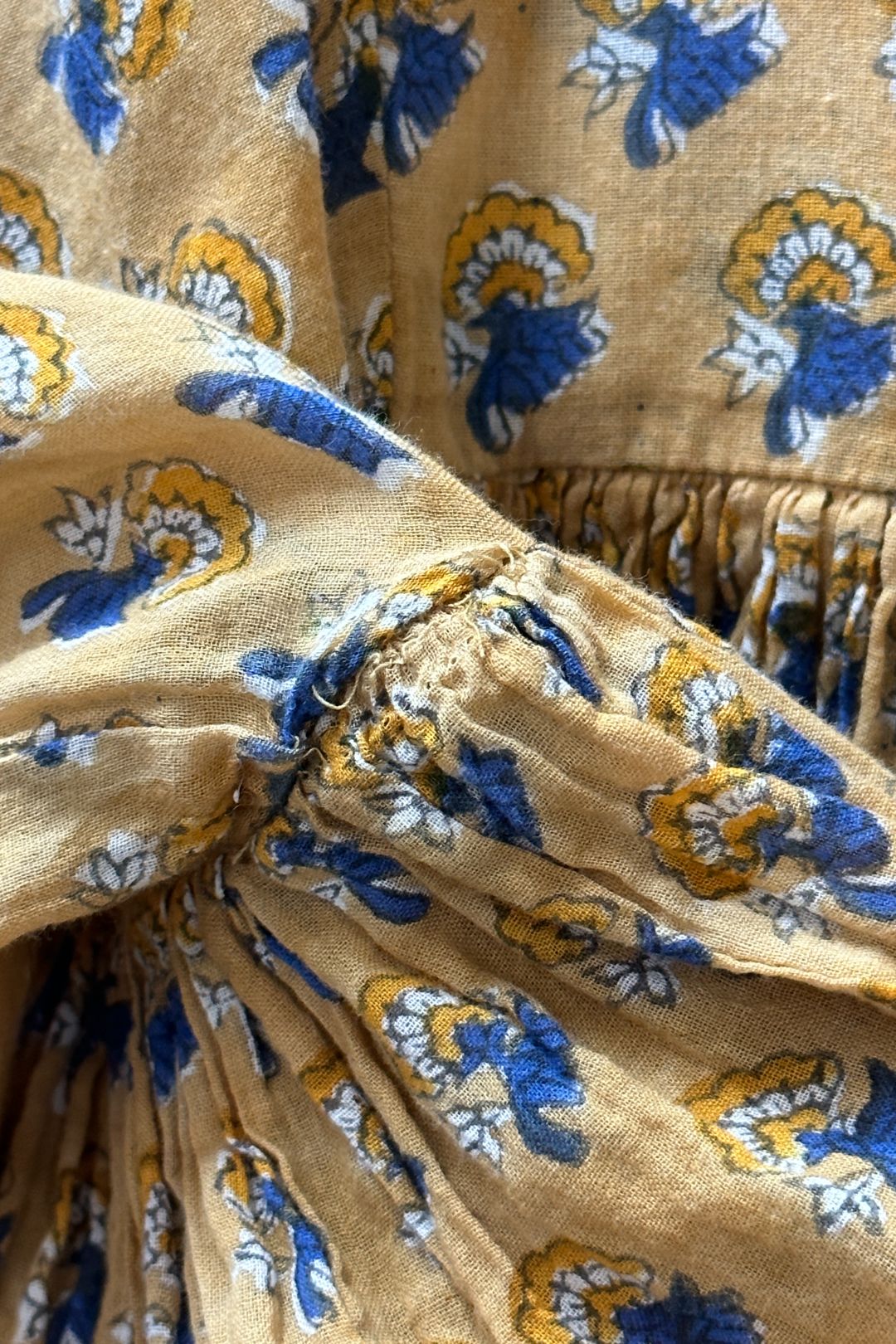 Daughters of India Yellow Kyra Floral Maxi Dress
