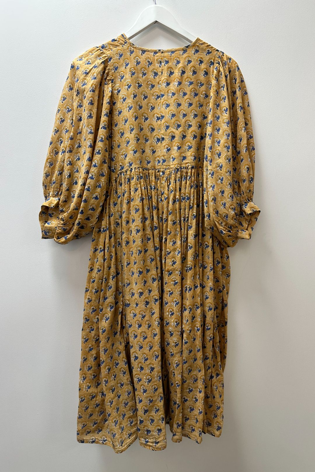 Daughters of India Yellow Kyra Floral Maxi Dress