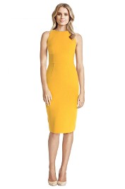 Yeojin Bae - Double Crepe Sophie Dress - Yellow - Front